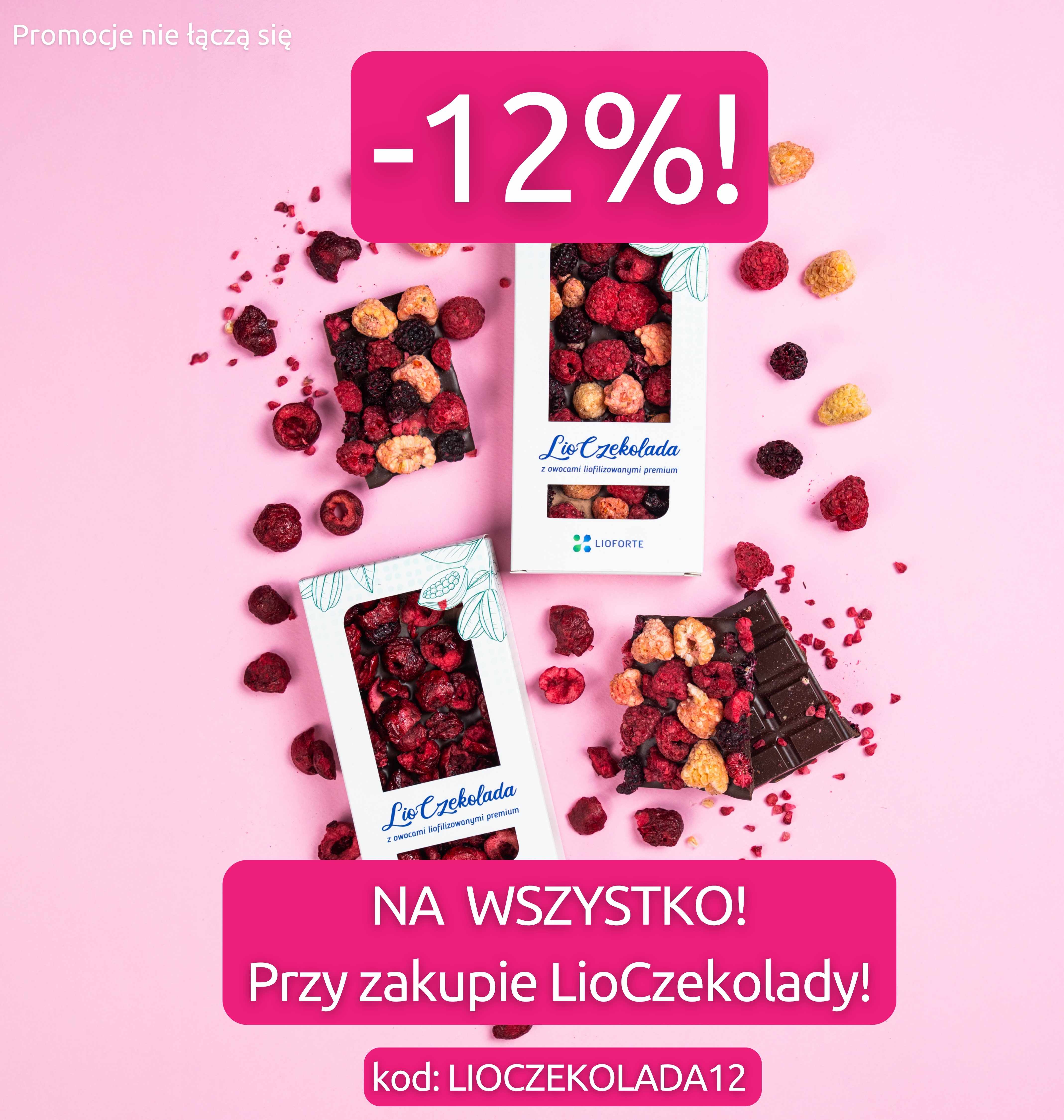 -12% na wszystko przy zakupie LioCzekolady